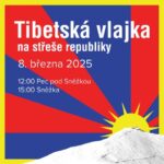 Tibetská vlajka na střeše republiky