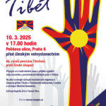 Happening Hlas pro Tibet před čínskou ambasádou v Praze